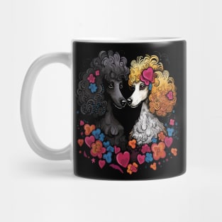 Poodle Couple Valentine Mug